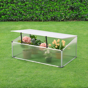 Châssis de Jardin Horta avec Toiture Polycarbonate 100 x 60 x 40 cm [en.casa]