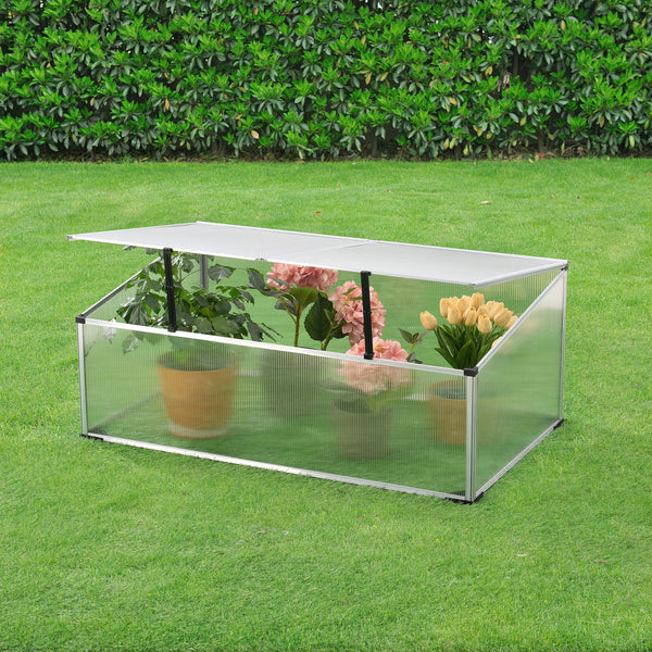 Châssis de Jardin Hoorn Divisée Polycarbonate 100 x 60 x 40 cm [en.casa]