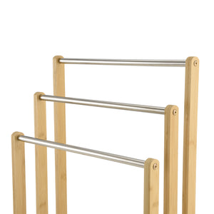 Meuble porte-serviettes Porsanger 46 x 24 x 84 cm Naturel [en.casa]