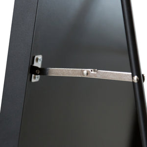 Miroir sur pied Bugnara psyché inclinable 160 x 40 cm noir [en.casa]