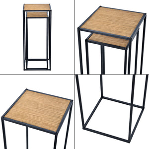 Beistelltische Gamleby im 2er Set Satztisch Holz-Optik [en.casa]