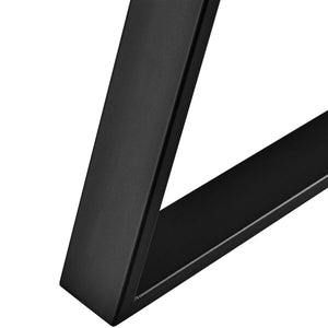 Set de 2 pieds de table Lyngby triangulaires en acier 72 x 55 x 6 cm [en.casa]