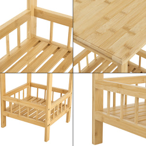 Étagère de rangement Pyhäjärvi à 3 niveaux 79 x 33 x 33 cm [en.casa]