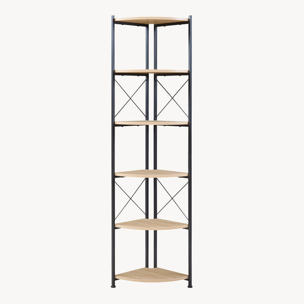 Étagère à plantes Ulfborg 6 niveaux 160 x 30 x 30 cm effet bois noir [en.casa]