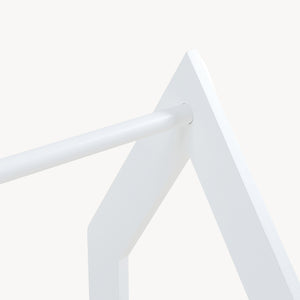 Portant à vêtements Langeskov de forme cabane pour enfant 78 x 75 x 35 cm blanc [en.casa]