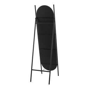 Miroir sur pied Fardella 150 x 41 x 60 cm noir [en.casa]