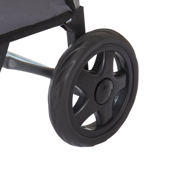 Trolley per la Spesa Carrello Portaspesa Portapacchi a 2 Ruote Telaio Pieghevole Borsa Impermeabile Rimovibile 36 L 30 kg - Grigio Scuro/Nero [en.casa]