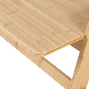 Bureau Härryda bambou 107 x 47 x 81 cm naturel [en.casa]