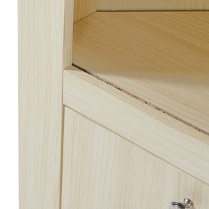 Armoire d'angle Eura avec 2 portes et 5 étagères panneau de particules 170 x 62 x 30 cm effet chêne [en.casa]