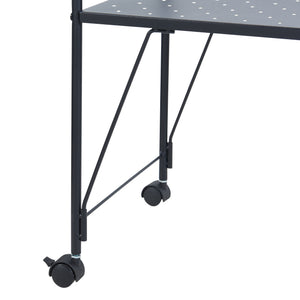Chariot de service Austrheim 73 x 50 x 33 cm noir [en.casa]