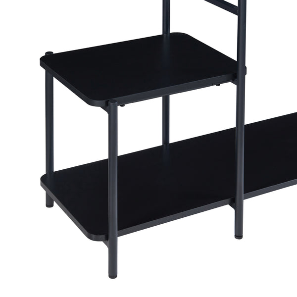 Stand Appendiabiti Bø 150 x 100 x 34 cm Nero [en.casa]