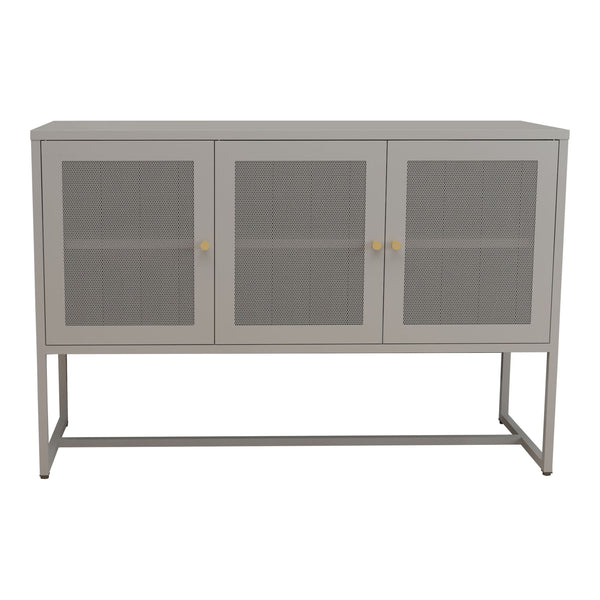 Buffet Sund acier 120 x 40 x 80 cm gris [en.casa]