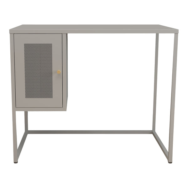 Bureau Sund acier 75 x 100 x 50 cm gris [en.casa]