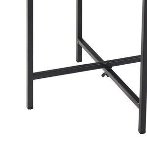 Set de 3 porte-plantes Orsa de tailles variées métal noir [en.casa]
