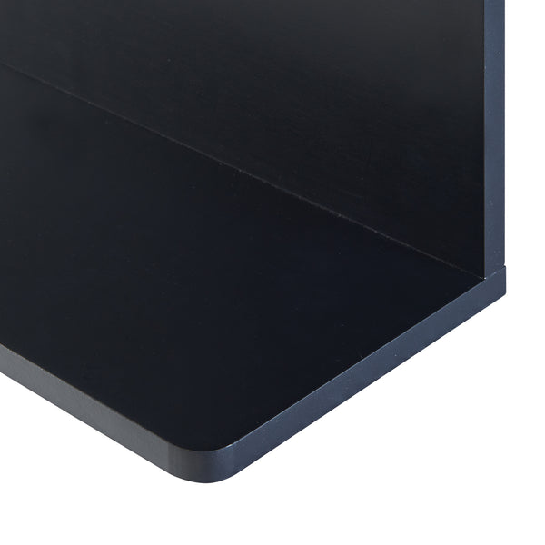 Mensola da Parete Dønna 60 x 15 x 40 cm Nero [en.casa]