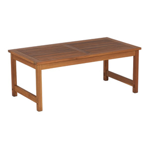 Salon de jardin 4 pièces Cannole bois d'acacia naturel beige casa.pro