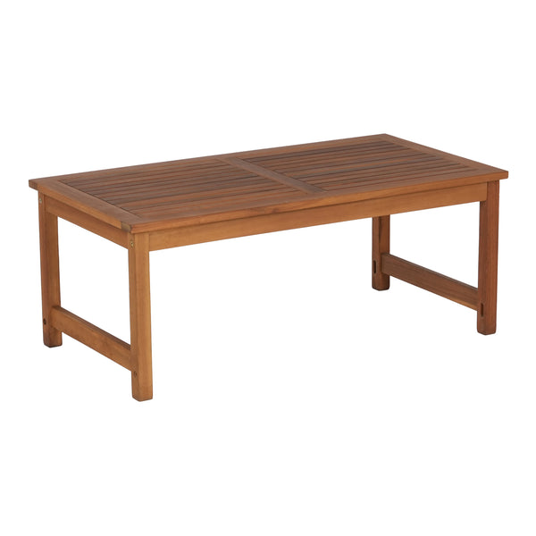 Salon de jardin 4 pièces Cannole bois d'acacia naturel beige casa.pro