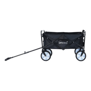 Chariot de jardin Stenlille pliable capacité de charge 80 kg noir pro.tec