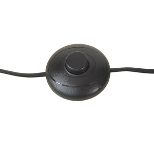 Lampada da Terra Barton con Paralume Tamburo Piatto - Metallo Nero lux.pro 