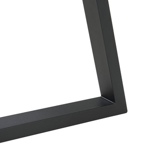 Lot de 2 pieds de table Lyngby acier 72 x 70 cm noir [en.casa]