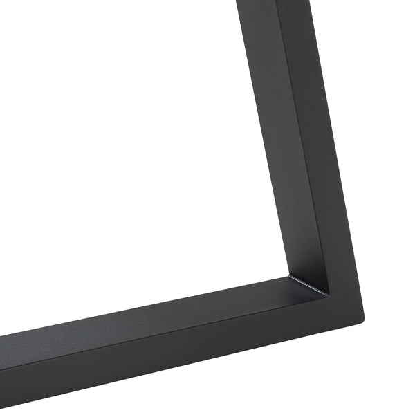 Lot de 2 pieds de table Lyngby acier 72 x 70 cm noir [en.casa]