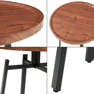 Table d'appoint Mippeena acier [en.casa]

