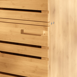 Armoire de salle de bain Epind bambou naturel [en.casa] 