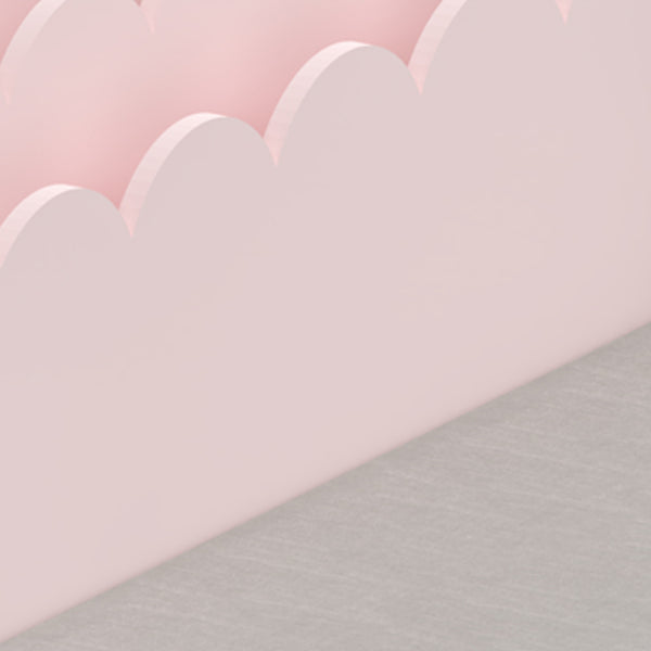 Panca Vestnes con Scaffale e 2 Cassetti per Cameretta - Rosa/Bianco [en.casa]