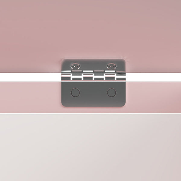 Mobile Contenitore Vestnes Portagiocattoli per Cameretta con Vano Chiuso e Aperto - Rosa/Bianco [en.casa]