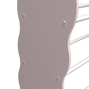 Scaffale Vestnes per Cameretta Mobile Contenitore a Scaletta - Rosa/Bianco [en.casa]