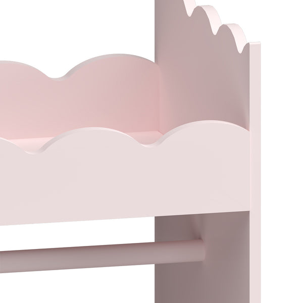 Guardaroba Vestnes per Cameretta con Specchio - Rosa [en.casa]