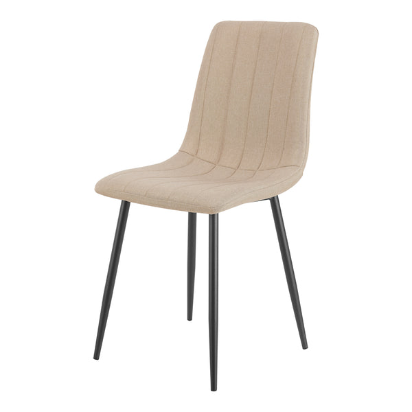 Ensemble de salle à manger Fitjar pour 4 personnes effet béton / marron clair [en.casa] 