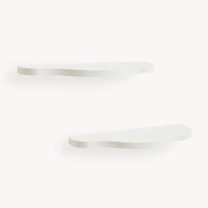 Set di 2 Mensole da Parete Sirlstalo per Cameretta 57 x 19 x 3 cm - Bianco [en.casa]