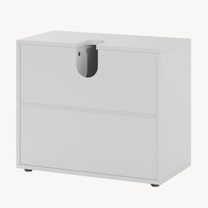 Meuble sous-vasque Kulaik 51 x 60 x 32 cm blanc [en.casa]
