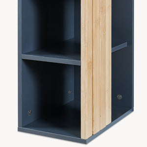 Armoire murale Svanes 60x30x20 cm Gris foncé/Nature [en.casa]