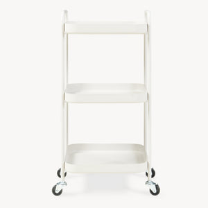 Chariot de service Kelevn 67 x 33 x 31 cm acier gris [en.casa]