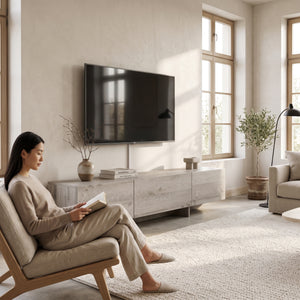 Meuble TV Kapipimso 194 x 31 x 37 cm effet chêne gris [en.casa]