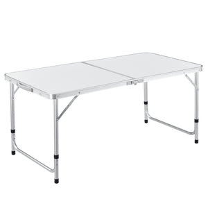 Höhenverstellbarer Klapptisch 120x60x55/63/70 cm in versch. Farben casa.pro