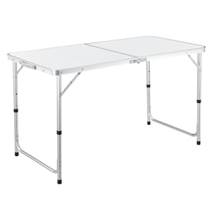 Höhenverstellbarer Klapptisch 120x60x55/63/70 cm in versch. Farben casa.pro