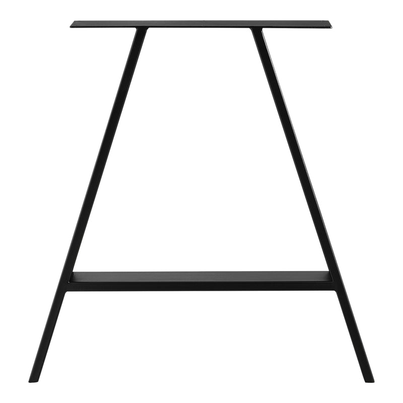 Croquis coté Set de 2 Pieds de Table Métal Noir ou Gris Acier Plusieurs Tailles [en.casa]
