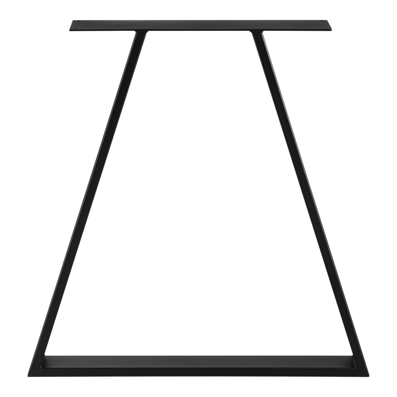 Croquis coté Set de 2 Pieds de Table Métal Noir ou Gris Acier Plusieurs Tailles [en.casa]