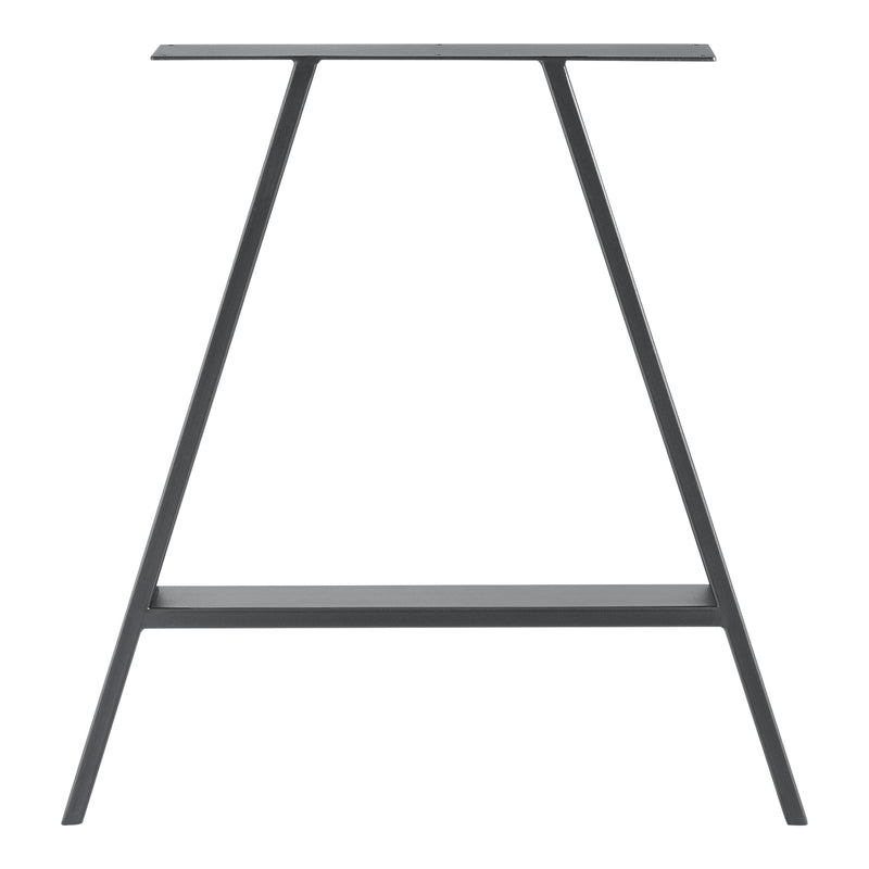 Croquis coté Set de 2 Pieds de Table Métal Noir ou Gris Acier Plusieurs Tailles [en.casa]