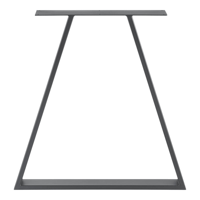 Croquis coté Set de 2 Pieds de Table Métal Noir ou Gris Acier Plusieurs Tailles [en.casa]