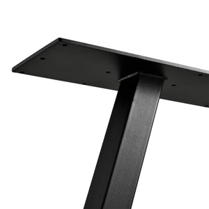 Set de 2 Pieds de Table Métal Noir ou Gris Acier Plusieurs Tailles [en.casa]