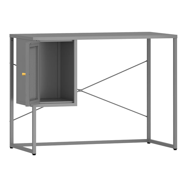 Bureau Sund acier 75 x 100 x 50 cm gris [en.casa]