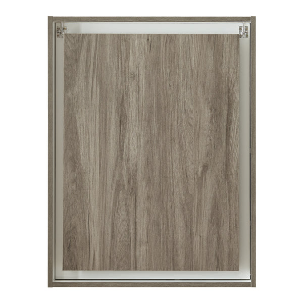 Bureau mural pliant Greve 72 x 77 x 59 cm blanc effet bois [en.casa]