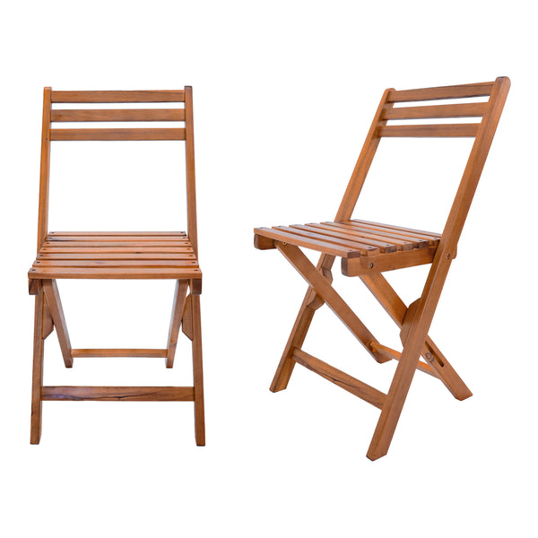 Set da Pranzo per Esterno Acerenza in Legno di Acacia Certificato FSC® [en.casa] 
