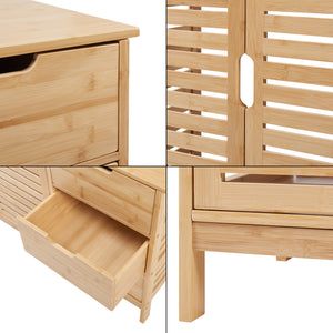 Meuble sous-vasque Boksereys bambou 60 x 100 x 35 cm naturel [en.casa]