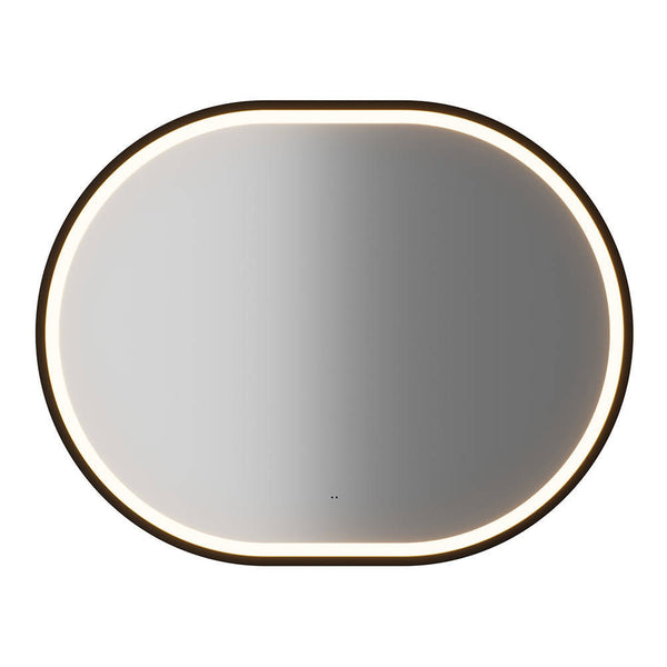 Set da Bagno NEWPORT Mobile Pensile a 2 Ante con Lavabo e Specchio LED - Effetto Rovere [en.casa]
