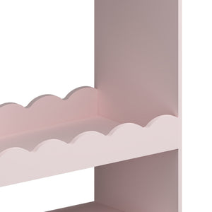 Guardaroba Vestnes per Cameretta con Specchio - Rosa [en.casa]
